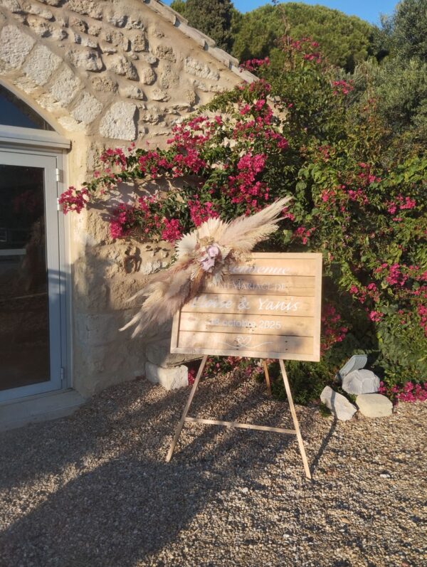 Panneau de bienvenue personnalisé