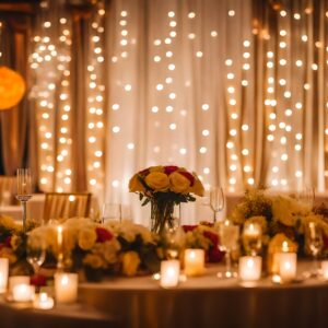 Rideau lumineux avec voilage