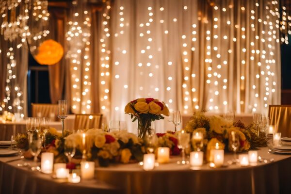 vecteezy_a-table-with-candles-and-flowers-is-set-up-in-front-of-a_30271716 Rideau lumineux avec voilage