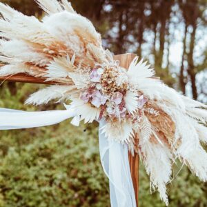 Grande composition rose poudré