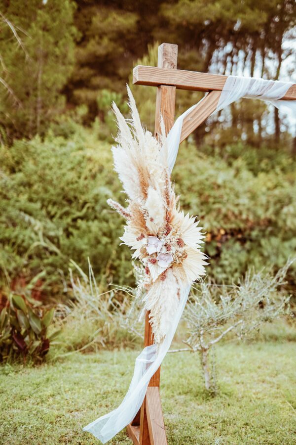 Moyenne composition rose poudré